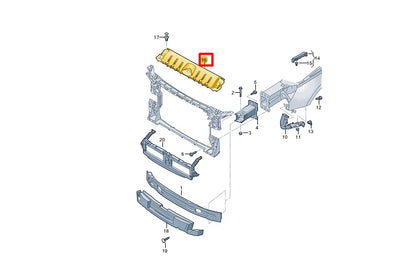 NEW AUDI RS5 F5A SLAM PANEL FRAME UPPER PLASTIC TRIM 8W6807081D ORIGINAL
