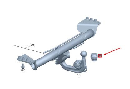 NEW MERCEDES-BENZ GLB X247 TRAILER HITCH COVER CAP A0003150929 ORIGINAL