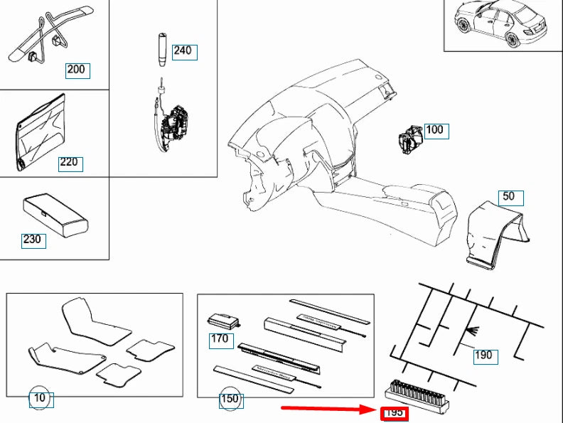 NEW MERCEDES-BENZ C W204 DISTRIBUTOR BLOCK A0045468240 ORIGINAL