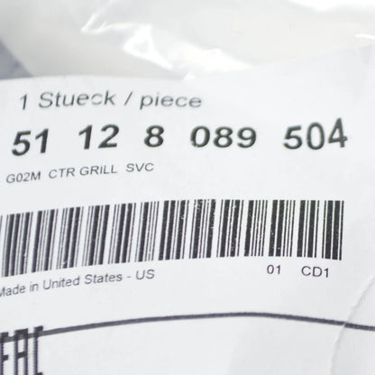 NEW BMW X4 G02 M REAR CENTER GRILLE TRIM 51128089504 ORIGINAL