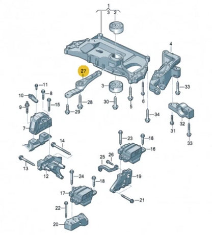 NEW AUDI A3 8P ENGINE GEARBOX MOUNT 1K0199855BB