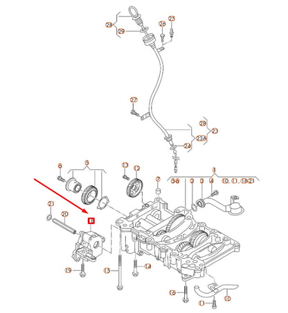 NEW AUDI Q3 8U ENGINE OIL PUMP 03L115105F ORIGINAL