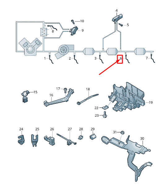 new audi a8 4n nox sensor 4n0907807d original