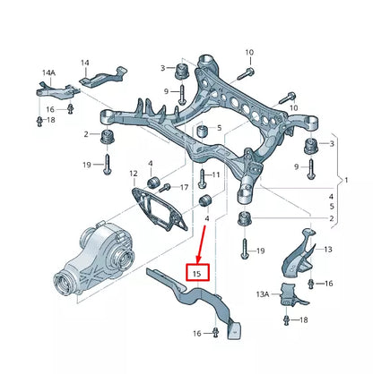 NEW AUDI Q5 8R REAR STONE CHIP GUARD 8R0505565