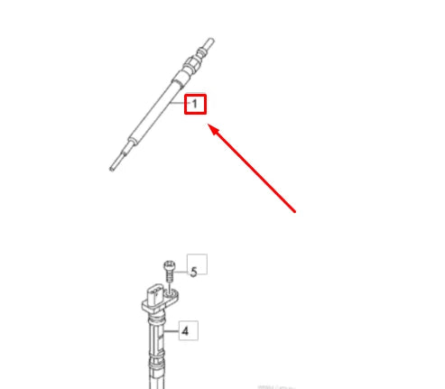 NEW AUDI Q7 4M GLOW PLUG 059963319AC ORIGINAL
