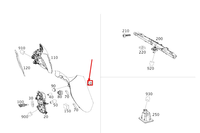 NEW MERCEDES-BENZ GLA X156 REAR RIGHT OUTER TAILLIGHT A1569060858 ORIGINAL
