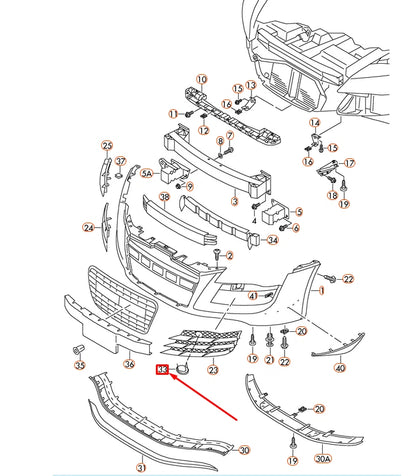 NEW AUDI R8 42 FRONT BUMPER RIGHT COVER 42080775201C