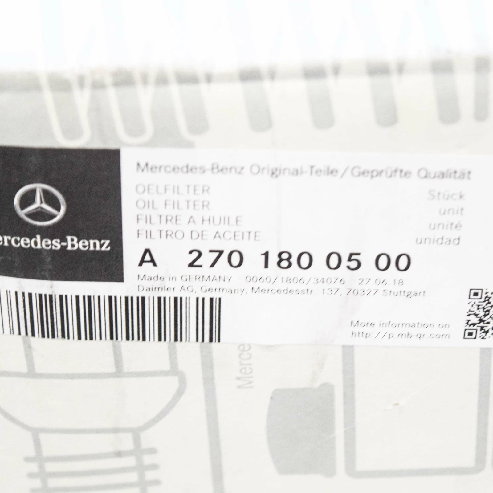 NEW MERCEDES BENZ GLA X156 OIL FILTER HOUSING A2701800500