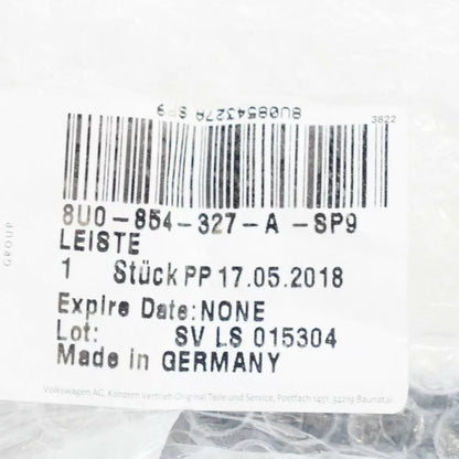 NEW AUDI Q3 8U FRONT LEFT WATER DEFLECTOR 8U0854327ASP9 ORIGINAL