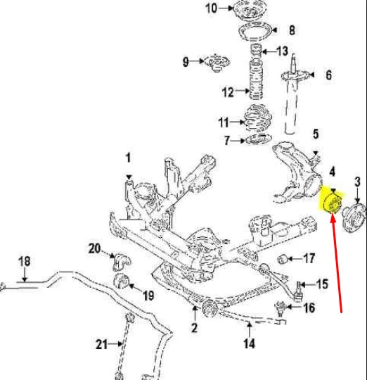 NEW BMW X3 E83 FRONT LEFT WHEEL BEARING 31203450600 3450600 ORIGINAL