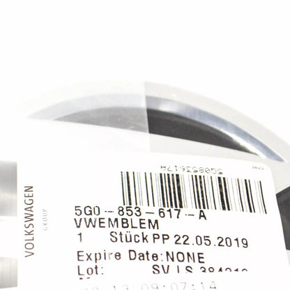 NEW VOLKSWAGEN GOLF MK7 TRUNK LID BADGE EMBLEM 5G0853617A 2015 ORIGINAL