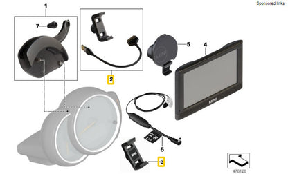 Genuine MINI MINI MINI CLICK & DRIVE SYSTEM CRADLE CLIP 2406942